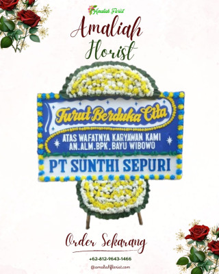 Papan Bunga Duka di Naku
